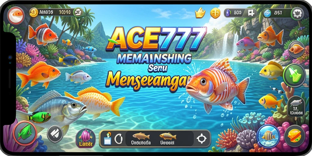 Tampilan gameplay ACE777 yang menampilkan pengalaman memancing yang seru.