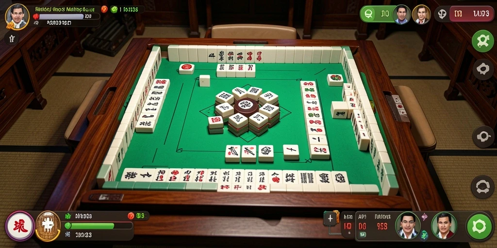 Screenshot gameplay dari API33 menampilkan antarmuka Mahjong yang menarik.