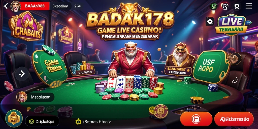 Tampilan gameplay seru di BADAK178 Live Casino