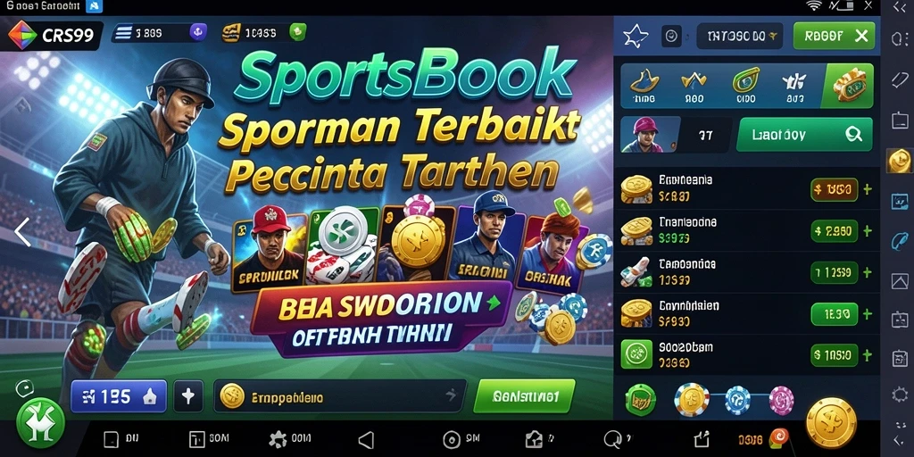 Tampilan gameplay Sportsbook CRS99 yang menarik dan interaktif.