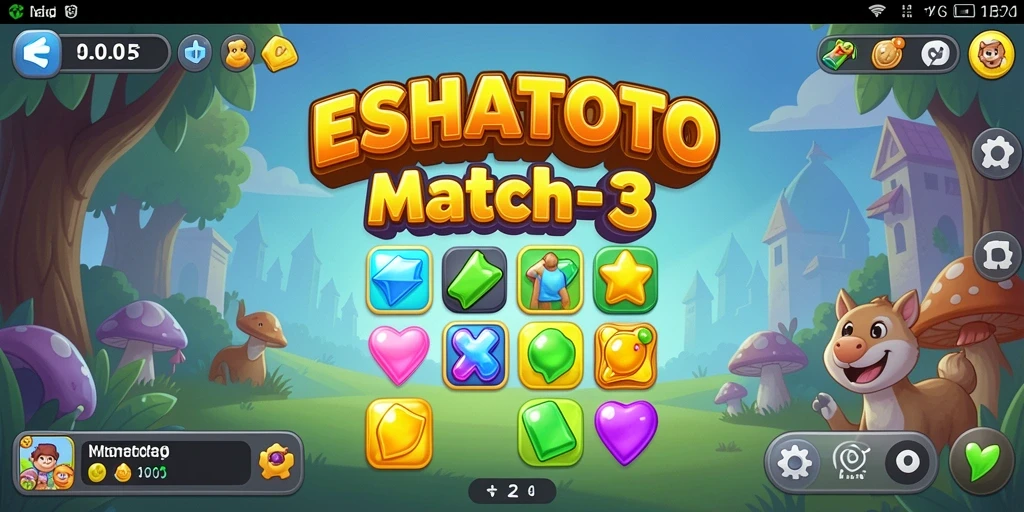 Tampilan gameplay ESHATOTO yang seru dan penuh warna.