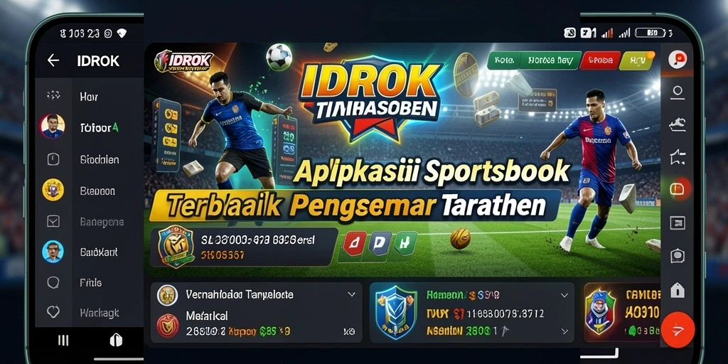 Tampilan gameplay aplikasi Sportsbook IDROK yang menarik.