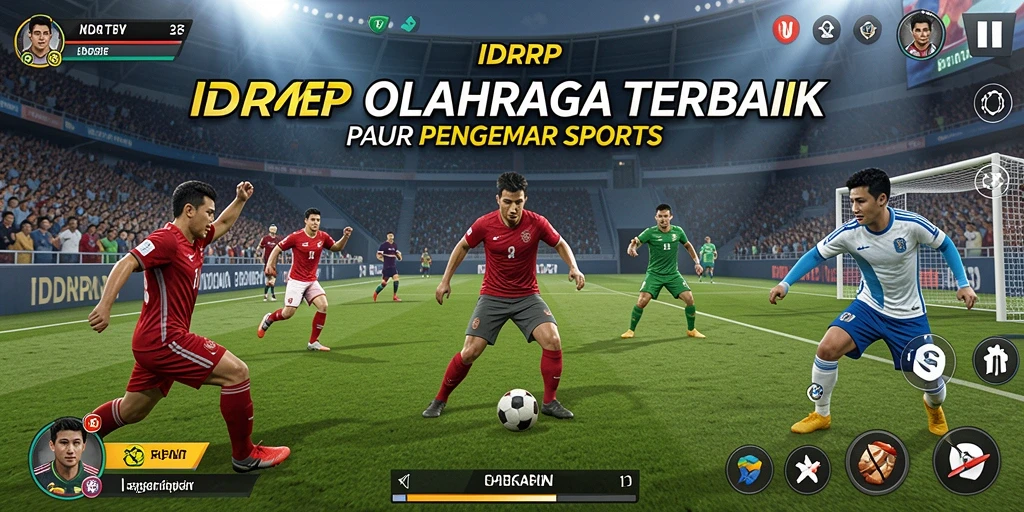 Gameplay dinamis IDRRP yang menampilkan aksi olahraga seru.