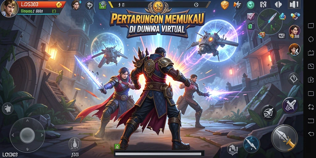 Tampilan menegangkan dari pertarungan di LOS303 dengan karakter yang beragam.