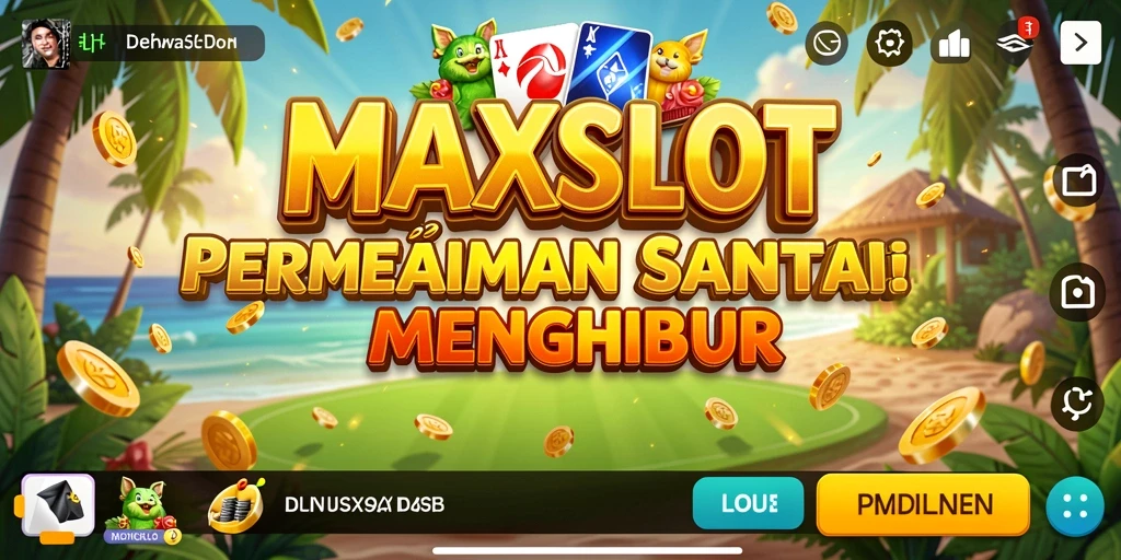 Screenshot menunjukkan gameplay santai dan menyenangkan dari MAXSLOT.