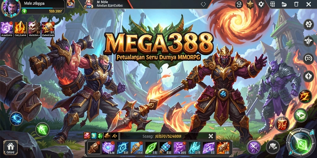 Tampilan menakjubkan dari dunia MEGA388 dalam aksi bermain.