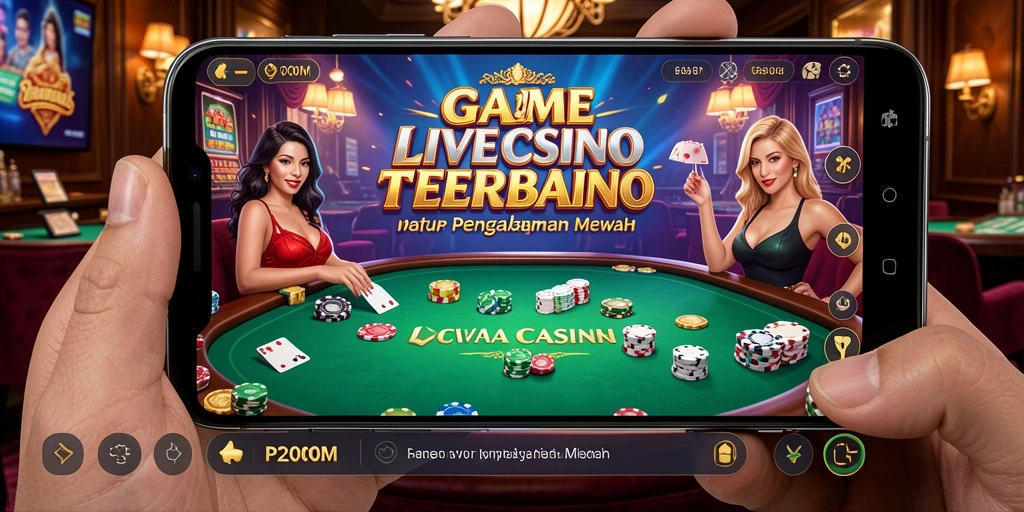 Tampilan gameplay Live Casino P200M yang menarik dan dinamis.