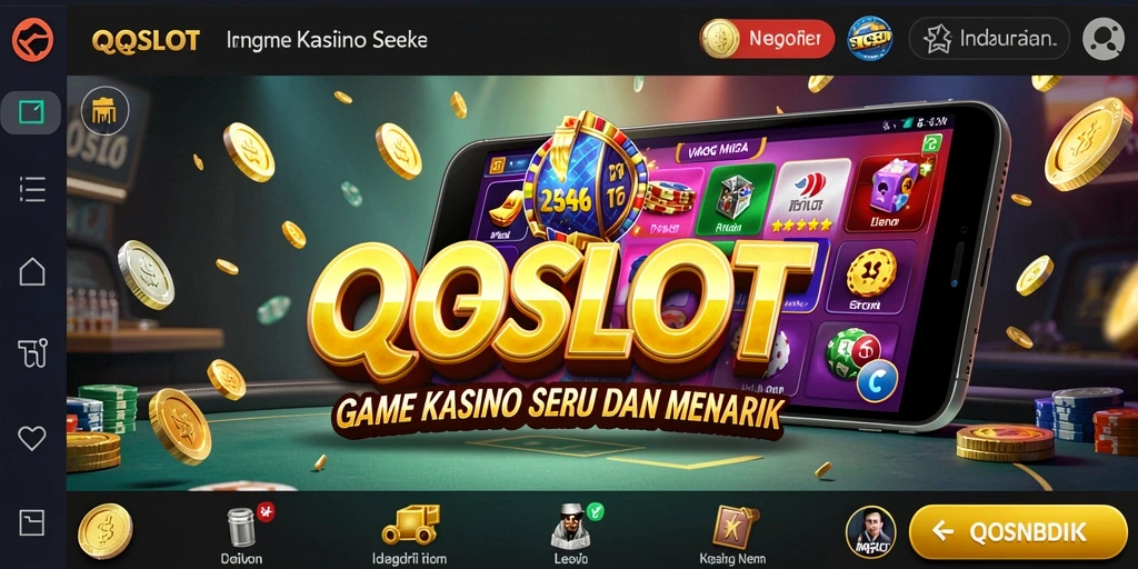 Tampilan menarik dari gameplay QQSLOT dengan berbagai slot yang menghibur.