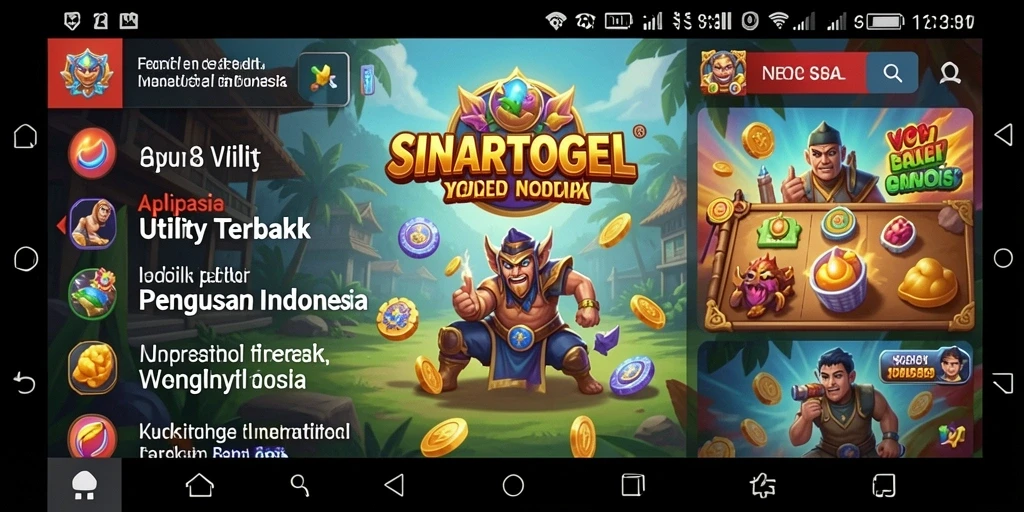 Tampilan utama SINARTOGEL yang menarik dan fungsional.