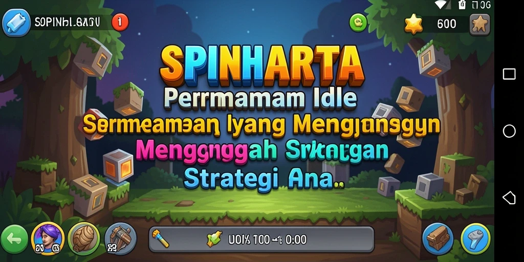Tampilan gameplay SPINHARTA yang menarik dan interaktif.