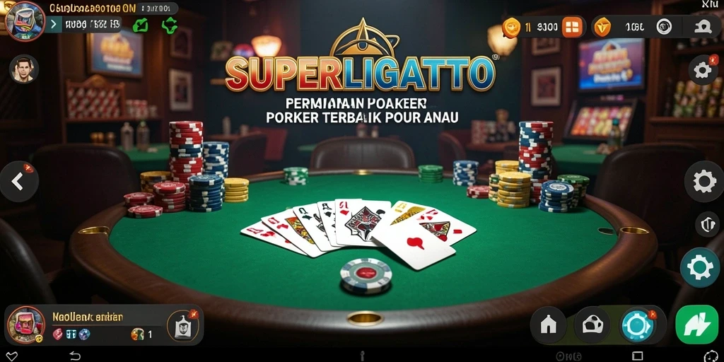 Tampilan gameplay SUPERLIGATOTO yang menarik dan seru.