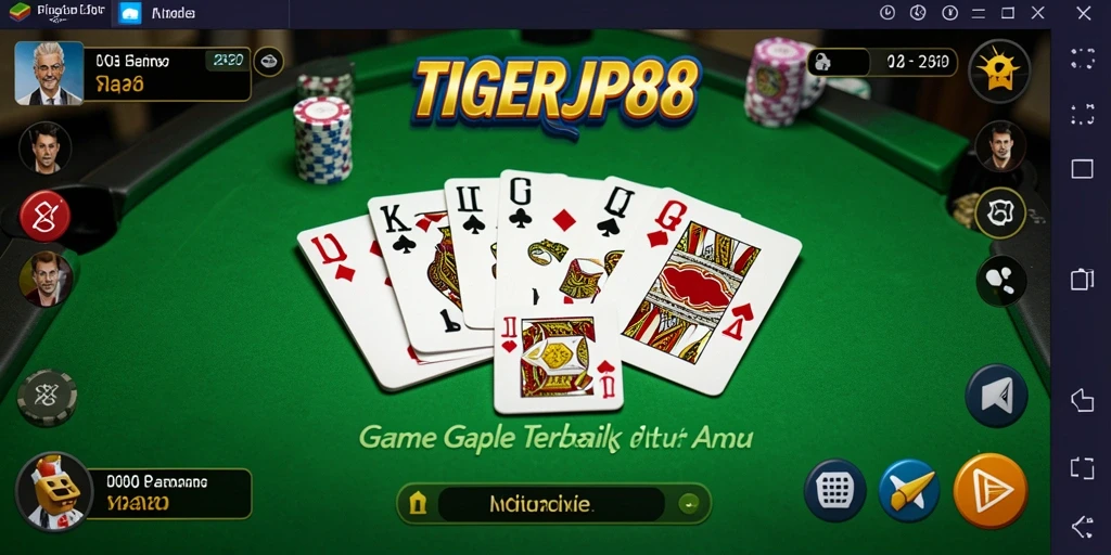 Screenshot gameplay Gaple yang seru di TIGERJP88.