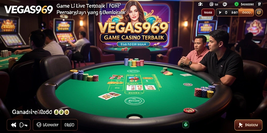 Tampilan gameplay Live Casino yang seru dan interaktif di VEGAS969.