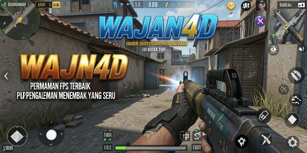 Tangkapan layar menunjukkan aksi seru dari gameplay WAJAN4D di medan perang FPS.